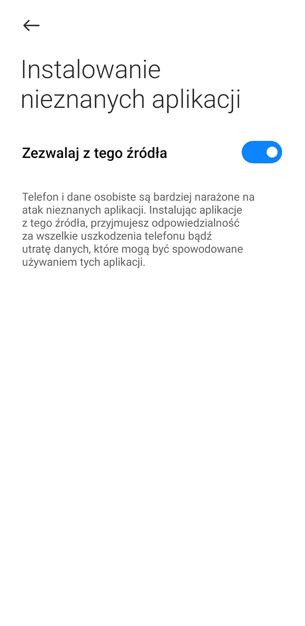 Skonfiguruj i przygotuj urządzenie do zainstalowania aplikacji VOX Casino.