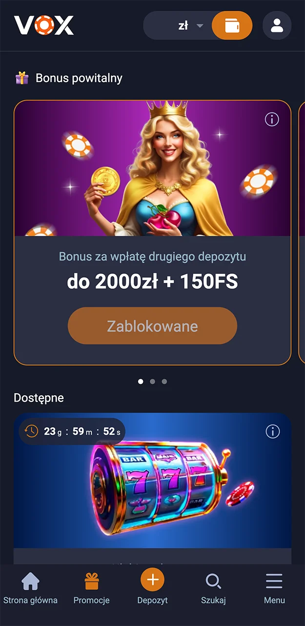 W VOX Casino znajdziesz jedne z najlepszych bonusów.