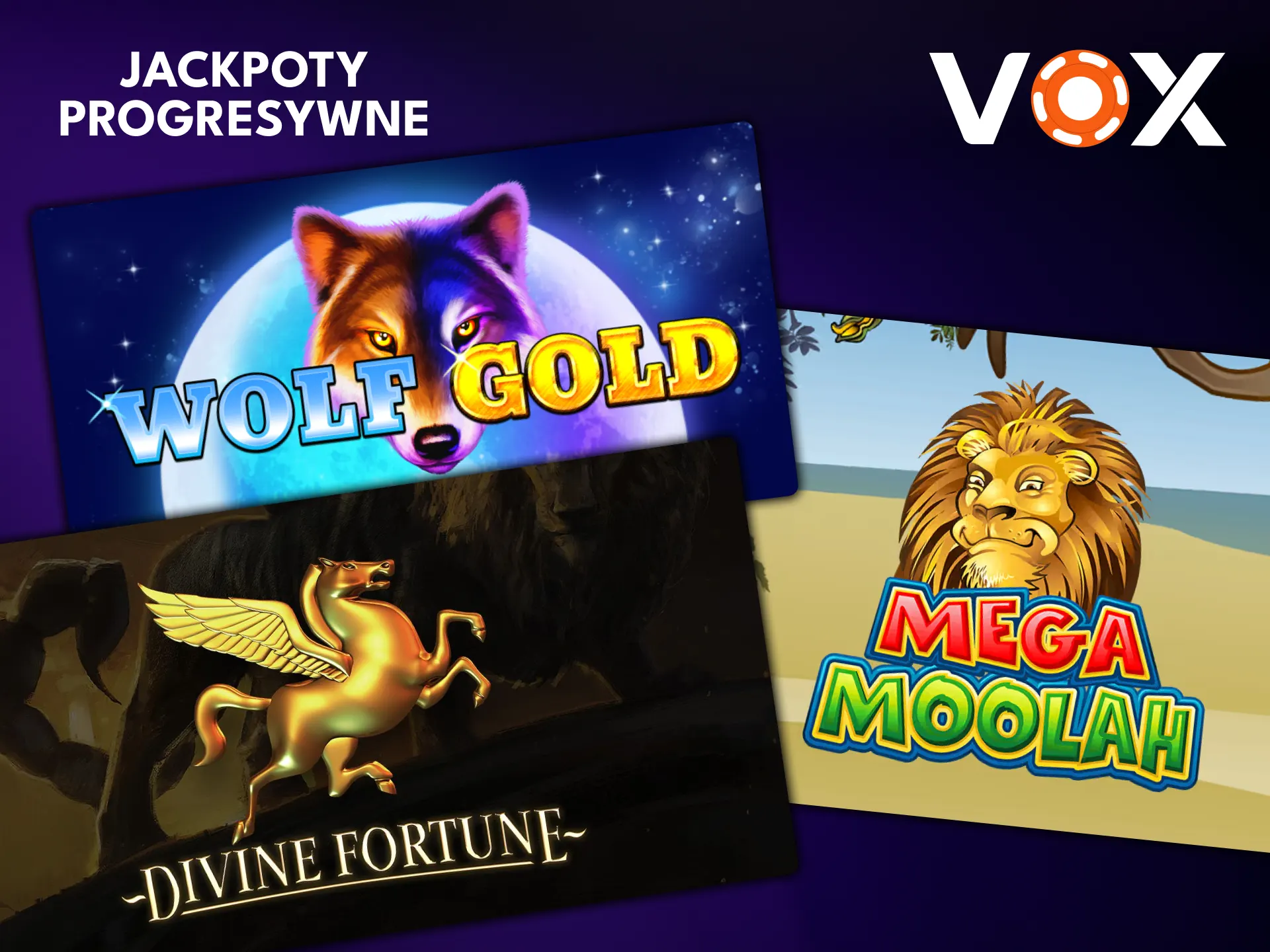 Graj w progresywne jackpoty na platformie VOX Casino.